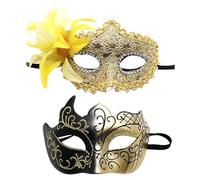 Masquerade Sequins Caveman MardiMasquerade Sequins Caveman Mardi Una volta Intorno Al Mondo, gold, Taglia unica