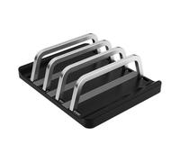 Masreoi Supporto verticale del computer portatile per il supporto del computer portatile di risparmio di spazio regolabile del supporto del supporto del computer portatile Rack per