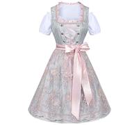 Masrin Dirndl - Set completo da donna in pizzo Dirndl, 3 pezzi, costume tradizionale Dirndl, abito tradizionale Dirndl, abito tradizionale Dirndl, perfetto per costumi tradizionali e festività, abito