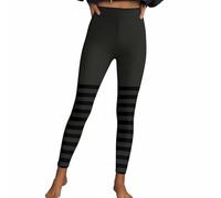 Masrin Leggings da donna, sexy, sottili, a vita alta, per sport, fitness, aderenti, colore pesca, pantaloni da yoga, a strisce elasticizzati, gotico punk