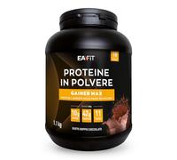 MASS GAINER EAFIT 1,1kg | Proteine in Polvere | Gusto 2xCioccolato | Whey + Albume d'Uovo | Pre Workout | Gainer Massa Muscolare | Proteine | Vitamine | Sali Minerali| 18 Porzioni | Certif Anti-doping