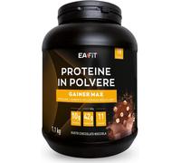 MASS GAINER EAFIT GAINER MAX 1,1 kg, Proteine in Polvere, Gusto Cioccolato Nocci