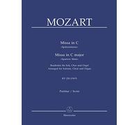 Mass in C major K.220 (Arranged for Soloists, Choir and Organ)