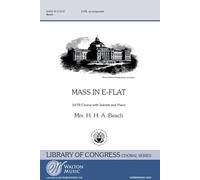 Mass in E Flat. Gemischter Chor mit Begleitung. Klavierauszug