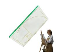 Mass Slid con taglio dorato per dipingere - Visualizzazione per disegnare, cercatori di strumenti per pittura a taglio dorato Kunter Tool | Taglierina dorata, spettatore trasparente a taglio dorato