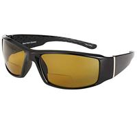Mass Vision The Contender - Occhiali da sole polarizzati bifocali sportivi, montatura completa, per uomini e donne, Giallo - Guida notturna, M