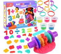 Massa modellabile con formine sui numeri e forme