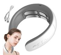 Massabrayatore a spalla riscaldato - Cuscino per collo wireless, unità a impulsi multiple | Tensione elettrica compatta di pettegolezzo, massaggiatore comfort ricaricabile per