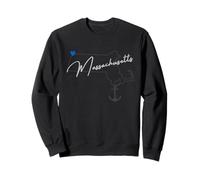 Massachusetts America con Ancora Felpa