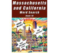 Massachusetts and California Word Search Book 10: A collection of 100 puzzles with 10,000 words in a 6x9" portable size.