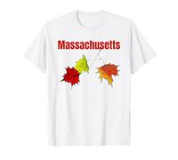 Massachusetts Autunno Artistico Autunno Lascia Il Viaggio nel New England Maglietta