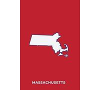 MASSACHUSETTS RETRO RED - Premium Lined Journal | 6" x 9" | Soft Cover | 120+ Pages - Bold State-Inspired Design: A High-Quality State Notebook - Ideal for School, Work, or Everyday Notes