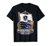 Massachusetts Stands Under One Flag Maglietta