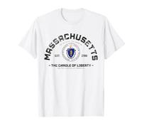 Massachusetts Stato Natale Massachusetts Regalo The bay State Maglietta