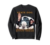 Massachusetts Territory Cane Il Boston Terrier Felpa