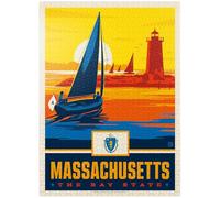 Massachusetts: The Bay State - Puzzle premium da 1000 pezzi per adulti