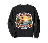 Massachusetts The bay State Souvenir Memorabilia dei visitatori Felpa