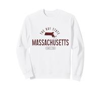 Massachusetts The bay State Souvenirs Orgoglio Felpa