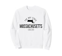Massachusetts The bay State Souvenirs Orgoglio Felpa