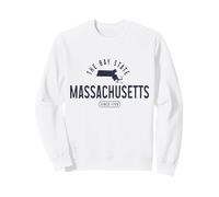 Massachusetts The bay State Souvenirs Orgoglio Felpa