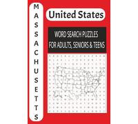 Massachusetts United State Word Search Book: The Ultimate Word Search Book for Adults, Seniors, and Teens | Large Print Edition | Brain Training Adventure: 50 Exciting Puzzles!