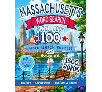 Massachusetts Word Search Puzzle Book: 100 Large Print Puzzles Featuring Boston, Cape Cod, the Berkshires, History, Landmarks, Wildlife, Culture & More with Answer Keys