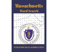 Massachusetts Word Search Puzzle Book: Word Searches with Easy to Read Print about cities, nature, history and More | 6x9 inches, 110 pages | 50+ Puzzles … Gift for Vacations, Holiday and Free Times