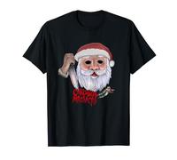 Massacro di Natale Santa Survival Horror Game Maniac Maglietta