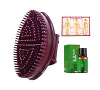 Massage Brush Body, Handheld Meridian Pressure Comb with Oil Slot, Portable Scalp and Muscle Massager for Beauty Salon, Daily Home Use, Stress Reliefs, Self Care, 5.39x3.54 Inches