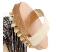 Massage Brush, Relaxation Health Comb, 5.91x3.54x1.57 Inch Wooden Massager with Gentle Pressure Points & Portable Wellness Tool, Handheld Stimulator for Travel Women Men Daily Home