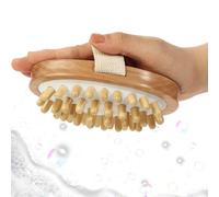 Massage Brush, Relaxation Health Comb, Wooden Scalp Massager, Daily Care Hair Tool, Soothing Brush for Travel Home Use Stress and Scalp Stimulation Routine, 5.91x3.54x1.57 inches