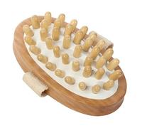Massage Brush, Wooden Comb, Scalp Stimulating Tool, Handheld Design, 5.91x3.54x1.57 inches, Soothing for Daily Care, Home Wellness, Travel Use, Women Men Relaxation, Hair Routine