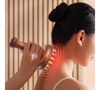 Massage Comb Portatile Pettine Testa Massaggio Scalp Legno Sandalo Ottone