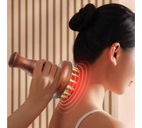 Massage Comb Portatile Pettine Testa Massaggio Scalp Legno Sandalo Ottone