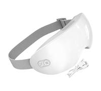 Massage Eye Cover, Silent Heated Massager Masque, Steam Compress, Portable Design, Electric Cooling Relaxing Eye Mask for Night, Airplane Travel, Sleep, Home, Vacation, Bedroom