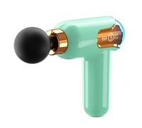 Massage Gun Mini Fascia Pistola Domestica Intelligente Palmare Rilassamento Muscolare Massaggio Attrezzature Per Il Fitness Pistola Fascia Portatile Elettrica, Verde Chiaro, Scatola Dei Colori