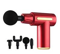 Massage Gun Pistola A Fascia Ricaricabile Usb Massaggiatore Elettrico Allevia Il Massaggio Muscolare Pistola Per Massaggio Pistola A Fascia, 720 Testa In Plastica Pulsante Rosso Tipo 1200mah