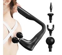 Massage Hammer - Cordless Electric Back Tool, Extended Handle Tissue Percussion with Heat Function, Targeted Lumbar Muscle Recovery, Ideal for Home Workplace