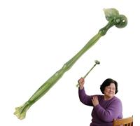 Massage Hammer, Muscle Stick, Double Ended Resin Wand, Gourd Design Tool, 15.75x1.57x1.18 inches, Portable Massager for Adults Shoulder Hands Neck Legs and Full Body Stress