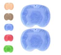 Massage Pad Foot Scrubber For Shower Floor, 2025 New Shower Foot Scrubber Mat Back Washer For Men And Women,Cleanse The Body To Remove Dirt (blue)