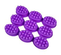 Massage Soap Molds, Nonstick & BPA Free 9 Cavity Oval Silicone Massage Soap Making Molds for DIY Homemade Craft