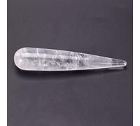 Massage Stone Wand Magic Yoni Wand Guasha Pleasure Stick Rullo dimagrante for la cura della pelle Esercizio di rafforzamento vaginale del corpo della donna, quarzo trasparente Collezioni di casa