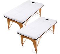 massage table cover,beauty bed cover 2 pezzi lettino da massaggio spa morbido lettino for il viso e copertura del poggiatesta materasso ispessito con foro for il viso for lettini da massaggio, lettino