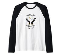 Massage Therapist Celestial Hands Minimal Spa Graphic Maglia con Maniche Raglan