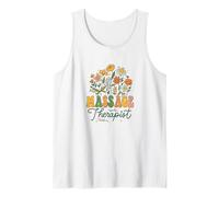 Massage Therapist Retro Floral Garden Aesthetic Canotta