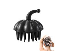 Massagebürste - 40g Duschbürste | Kopfhautreinigungsbürste gegen Schuppen mit weichen Silikonborsten handlich ergonomisch ideal für Haarwäsche Männer Frauen