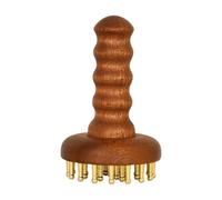 Massagekamm für den Körper wKopfhaut-Masswagekamm mit Holzgriff