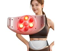 Massager Addominale Elettrico,Bian Stone Strumento di Impasto Della Pancia,Massaggiatore Addominale Elettrico Senza Fili,Modalità Regolabile a 2 Marce,Avvio con un Clic,Adatto per Addome,Gambe