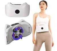 Massager Addominale Wireless Elettrico per Combustione e Digestione Dei Grassi,Massager Addominale Elettrico,Regolazione Della Forza a 2 Velocità,Duplice Utilizzo per Vita e Addome,per Casa e Ufficio