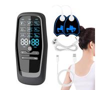 Massager al collo elettrico, massaggiatore cervicale | Stimolatore muscolare elettrico con 9 modalità e 30 intensità | Strumento di rilievo del collo per rilassamento, alleviare il dolore muscolare